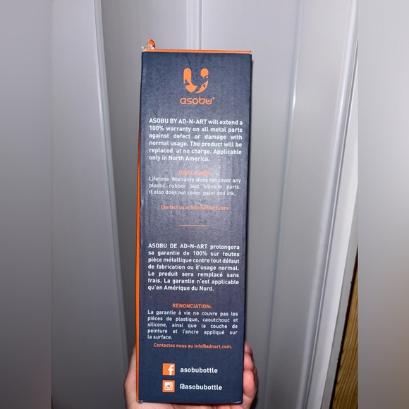 Asobu Earphone H2 Audio Insulated Water Bottle Stainless Steel 20 Ounce(NWT)mint - Picture 5 of 7